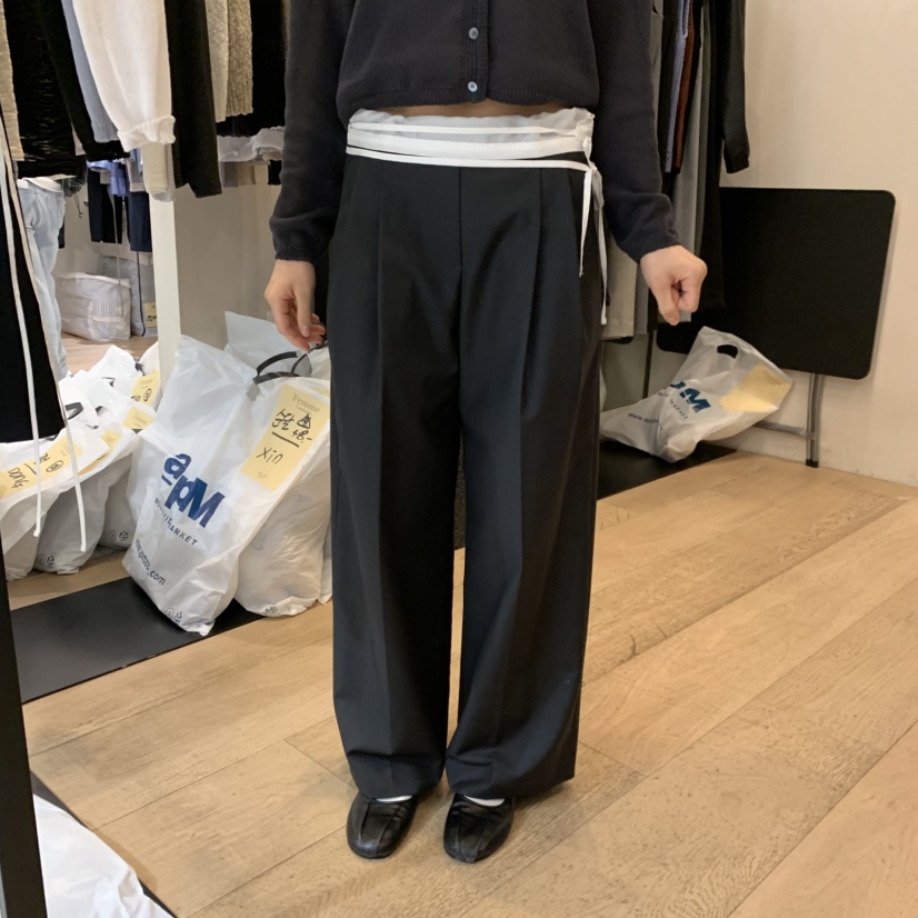 LA MAGIE FEMME東大門實拍女裝新款熱賣人氣26春夏休閑褲Lamagie Femme休閑褲圖色1