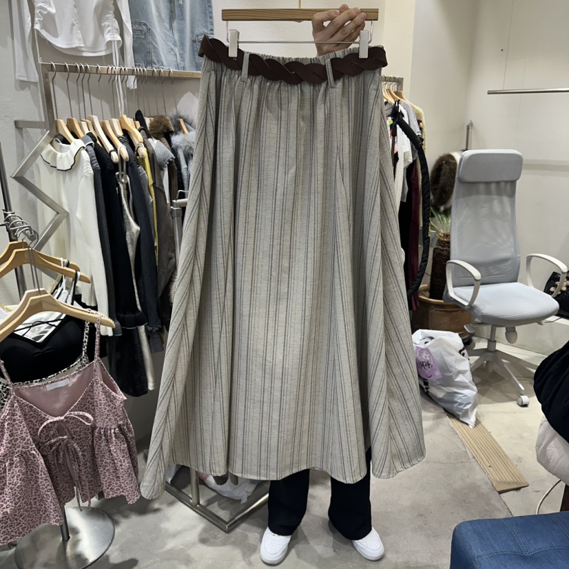 HIPTIQUE韓國代購女裝新品人氣休閑時尚推薦真品長裙含腰帶HIPTIQUE長裙