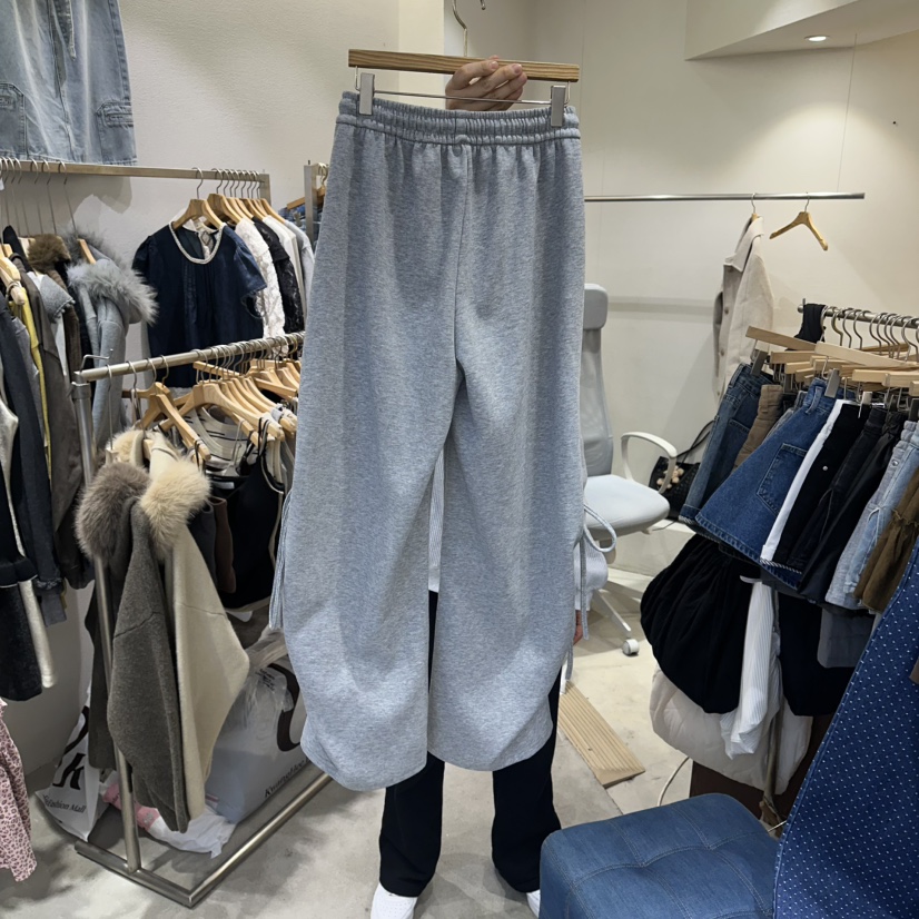 HIPTIQUE東大門實拍女裝新款推薦休閑熱賣26春夏休閑褲褶皺棉HIPTIQUE休閑褲