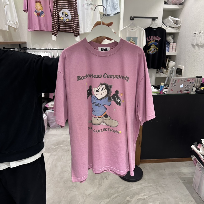 EVE東大門實拍女裝新款時尚休閑真品熱賣職業26春夏人氣T恤EVET恤圖色3