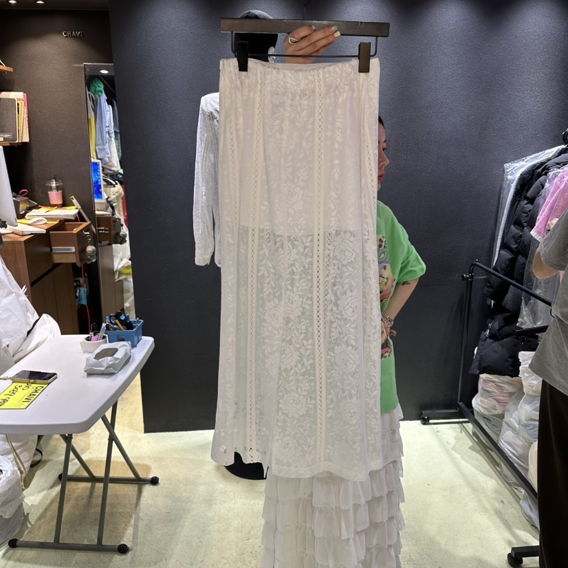 CHAVI韓國直郵女裝新款時尚人氣職業熱賣休閑26春夏推薦長裙CHAVI長裙