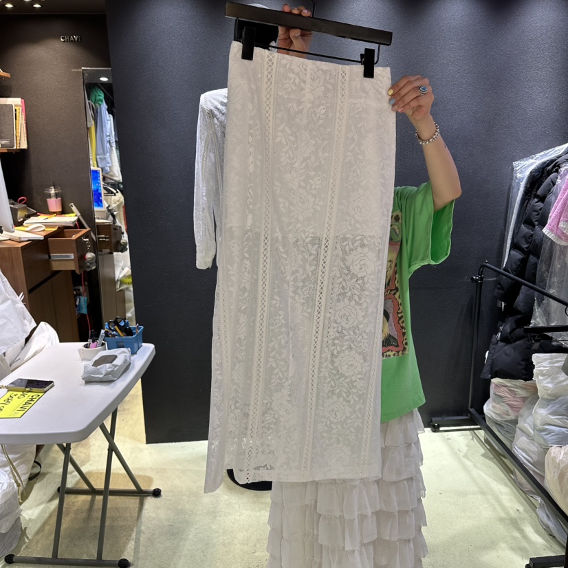 CHAVI韓國直郵女裝新款時尚人氣職業熱賣休閑26春夏推薦長裙CHAVI長裙圖色1