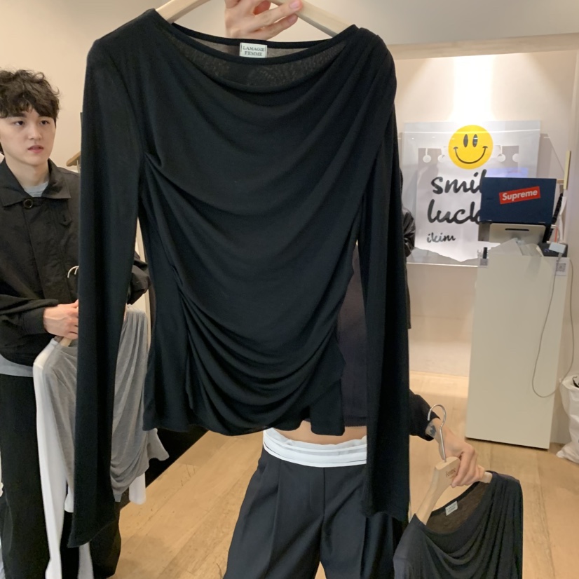 LA MAGIE FEMME韓國直郵女裝新品熱賣推薦時尚人氣長袖T恤Lamagie Femme長袖T恤圖色4