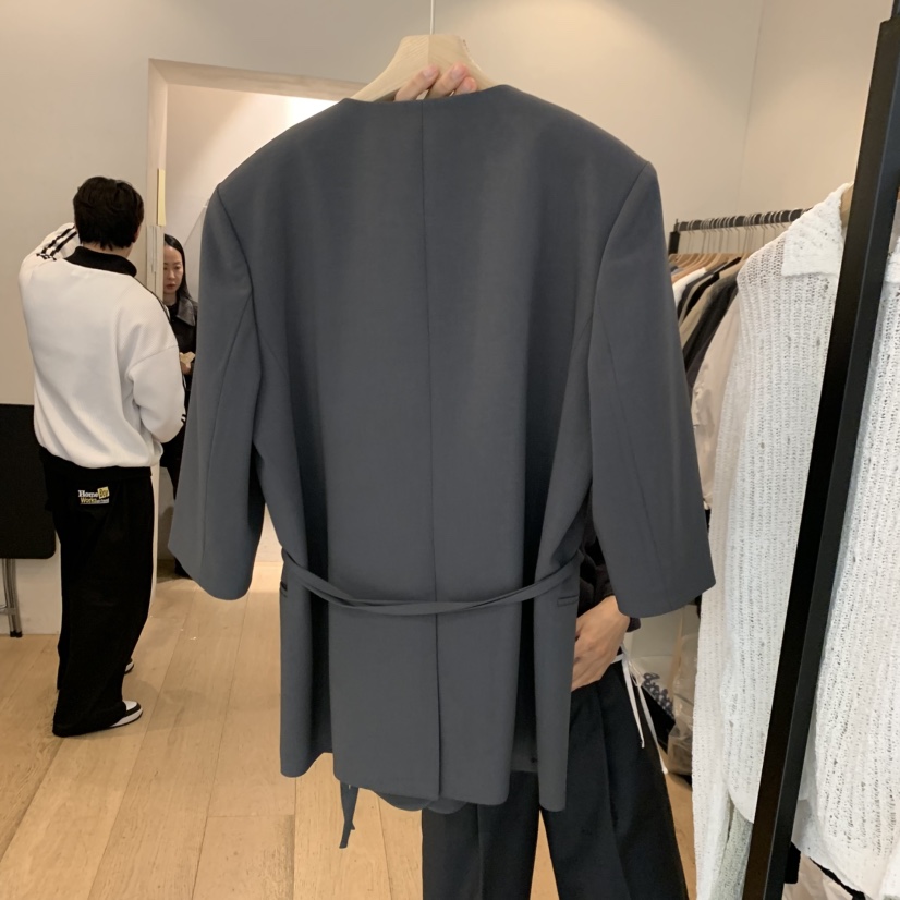 LA MAGIE FEMME東大門代購女士新款熱賣時尚夾克含腰帶Lamagie Femme夾克