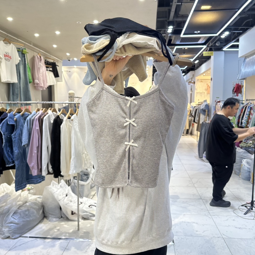 HIPTIQUE東大門實拍女士新品熱賣推薦職業休閑吊帶背心紐扣HIPTIQUE吊帶/背心圖色3