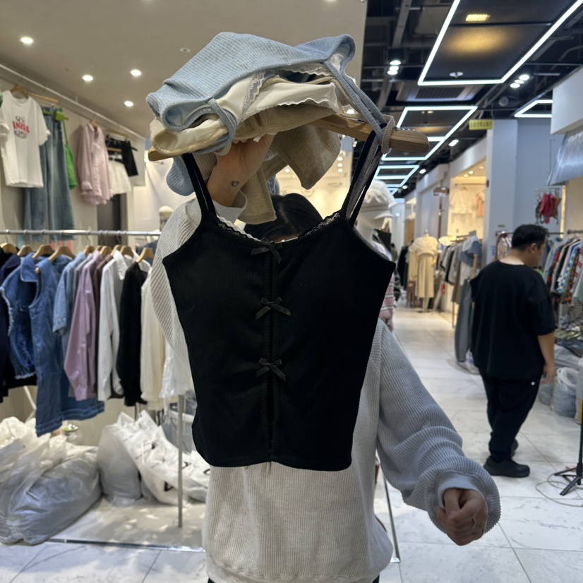 HIPTIQUE東大門實拍女士新品熱賣推薦職業休閑吊帶背心紐扣HIPTIQUE吊帶/背心圖色4