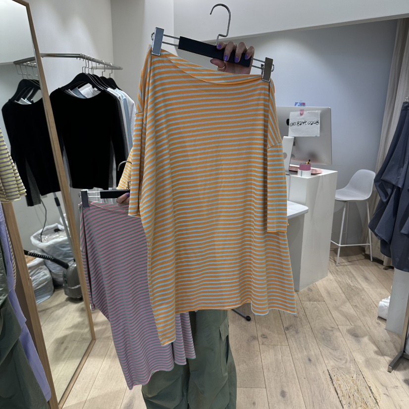 CUCUMBER韓國直郵女士新品職業休閑26春夏推薦人氣熱賣T恤CUCUMBERT恤圖色2