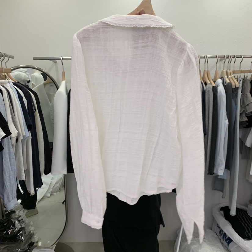 LELEN東大門實拍女士新品熱賣人氣26春夏推薦真品襯衫蕾絲衫LELEN襯衫/蕾絲衫