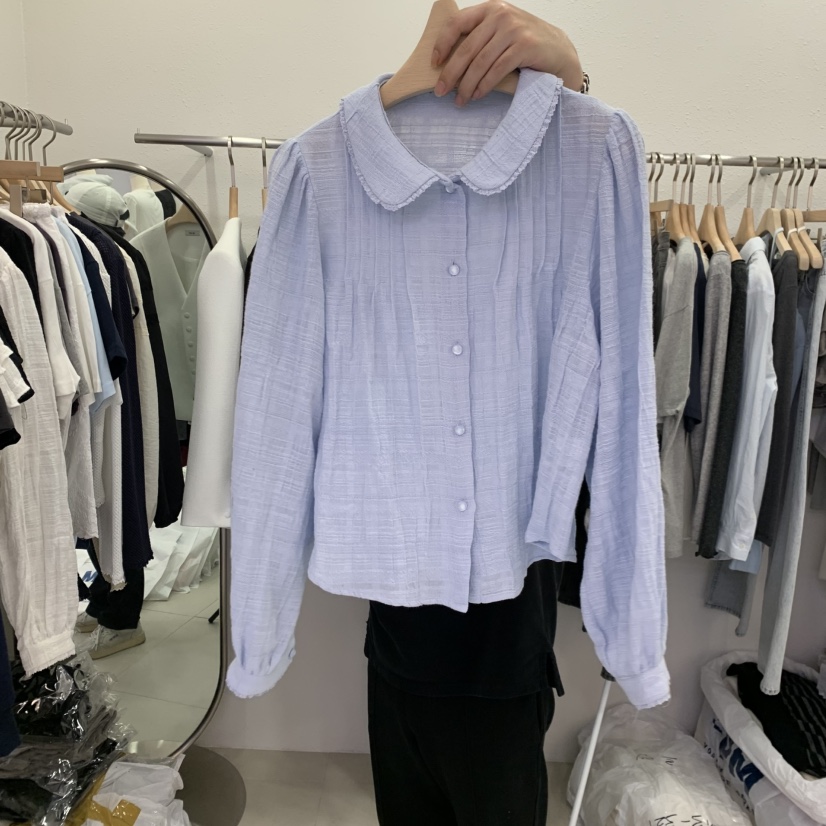 LELEN東大門實拍女士新品熱賣人氣26春夏推薦真品襯衫蕾絲衫LELEN襯衫/蕾絲衫圖色2