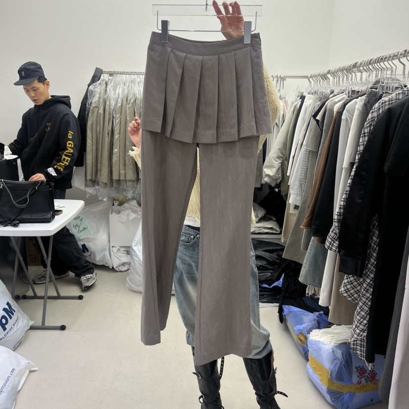 PADO韓國代購女士新品職業熱賣時尚休閑人氣真品裙褲褶裥PADO裙褲圖色2