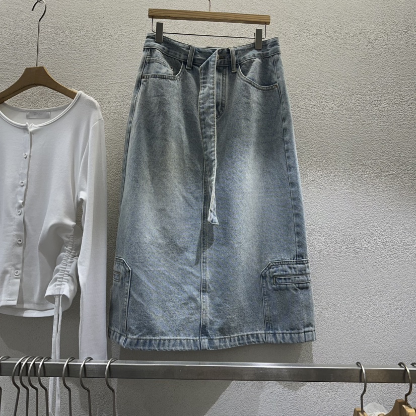 HIPTIQUE韓國直郵女裝新款推薦時尚職業真品26春夏長裙含腰帶HIPTIQUE長裙圖色2淺色