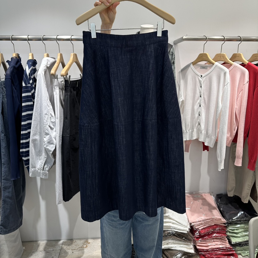 MAJDAN東大門實拍女裝新品職業熱賣推薦休閑26春夏時尚長裙MAJDAN長裙圖色2深藍色