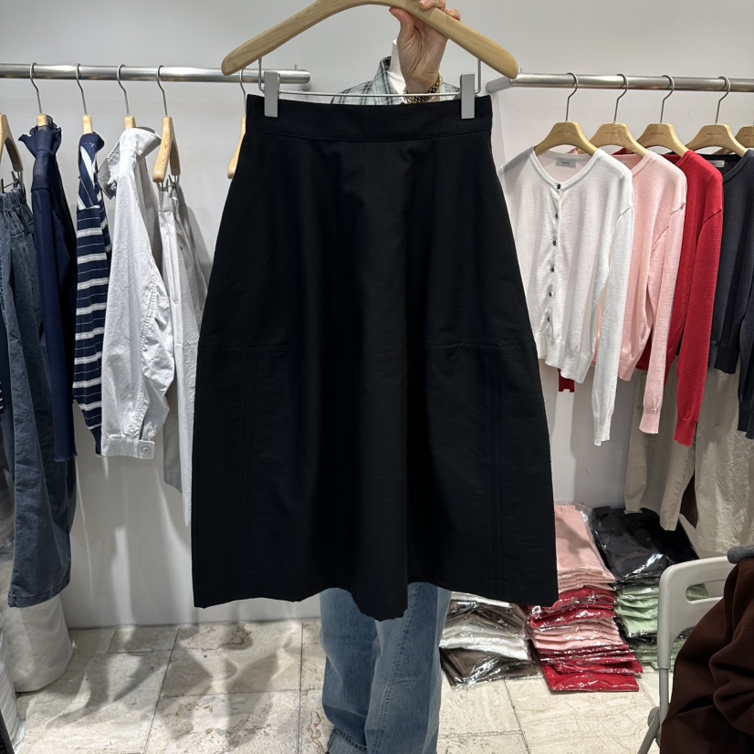 MAJDAN東大門實拍女裝新品職業熱賣推薦休閑26春夏時尚長裙MAJDAN長裙圖色3黑色