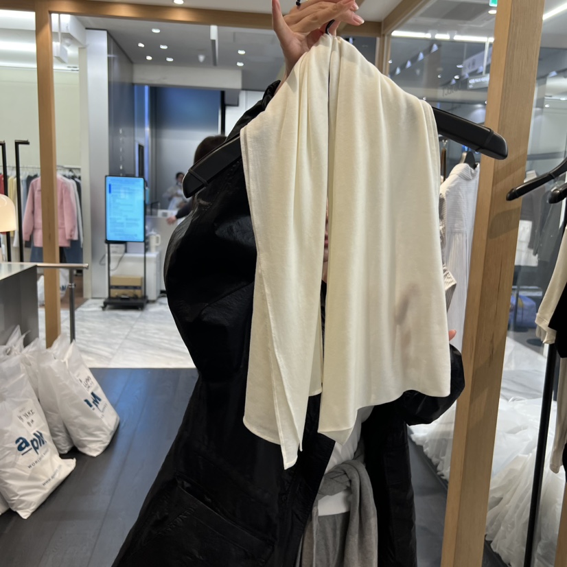 OBJECT東大門直郵女裝新款職業圍巾披肩天絲羊毛羊毛圍巾OBJECT圍巾/披肩圖色3