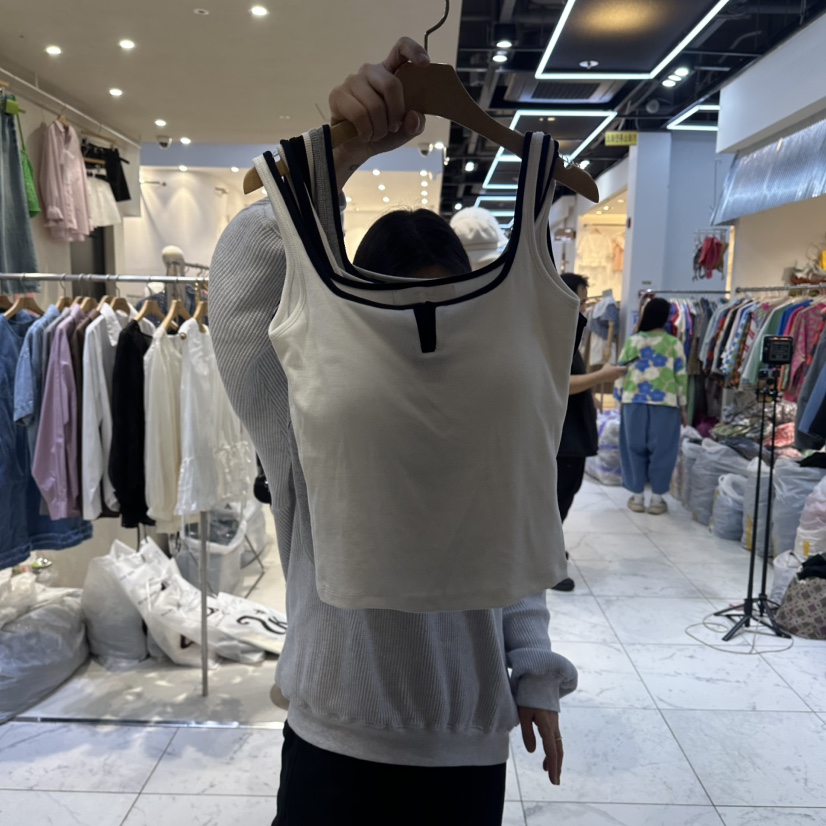 HIPTIQUE韓國代購女裝新款26春夏休閑推薦熱賣時尚吊帶背心HIPTIQUE吊帶/背心圖色1白色