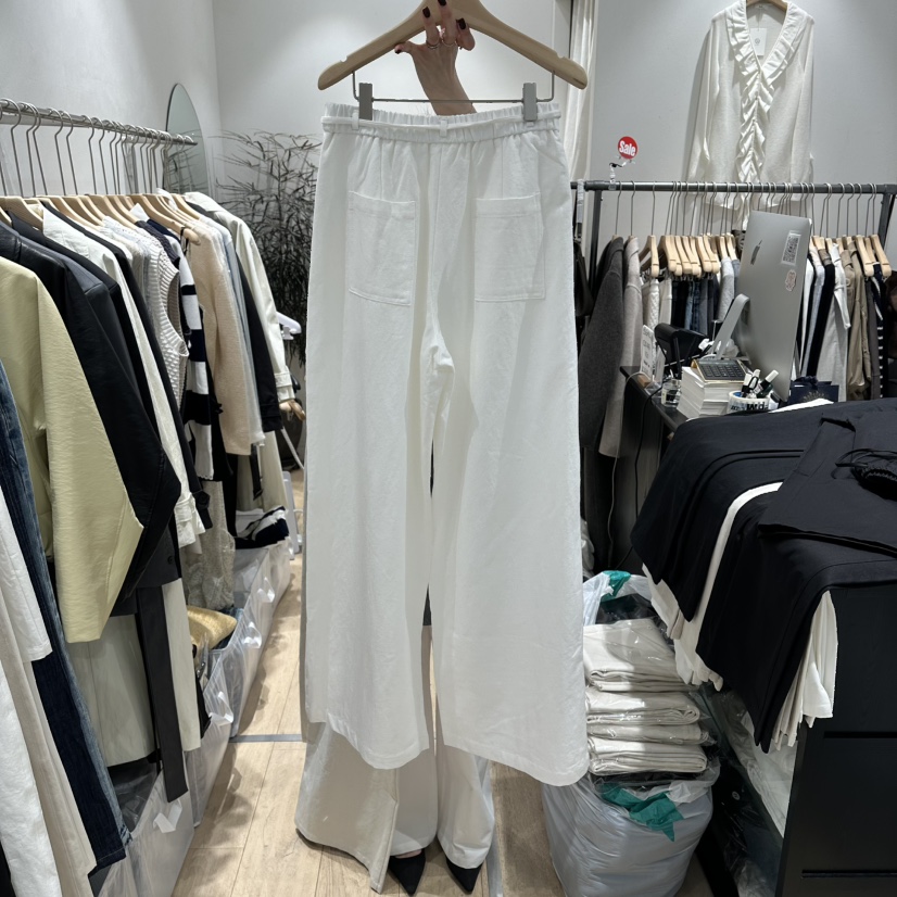 DDAY東大門直郵女裝新款時尚職業人氣真品26春夏休閑褲亞麻布DDAY休閑褲