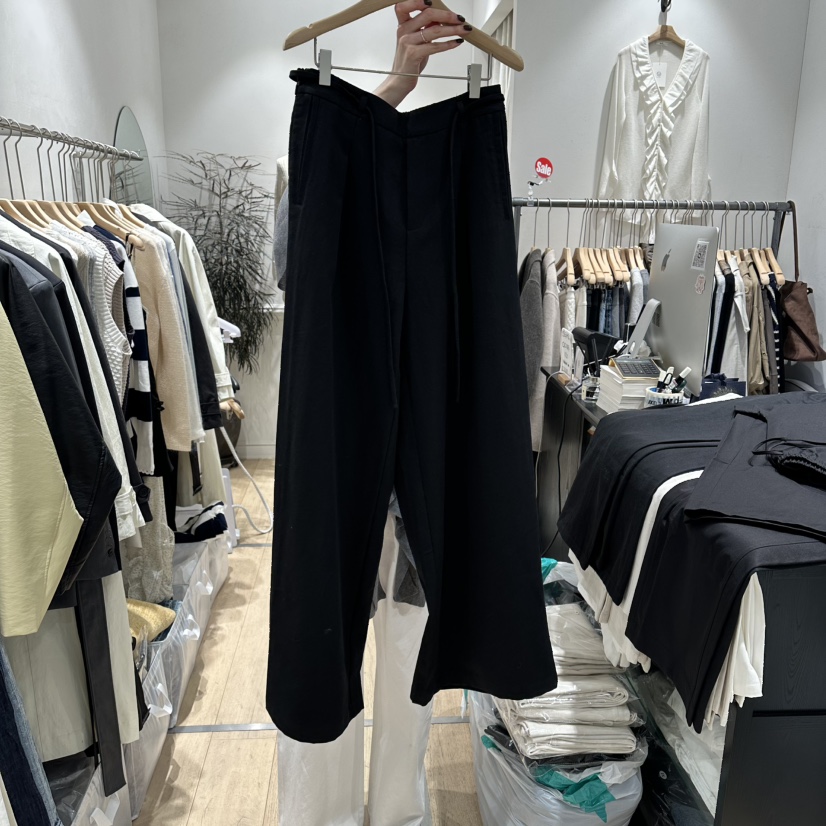 DDAY東大門直郵女裝新款時尚職業人氣真品26春夏休閑褲亞麻布DDAY休閑褲圖色3