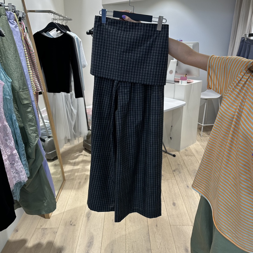 CUCUMBER東大門代購女裝新款熱賣時尚休閑真品推薦裙褲格紋CUCUMBER裙褲