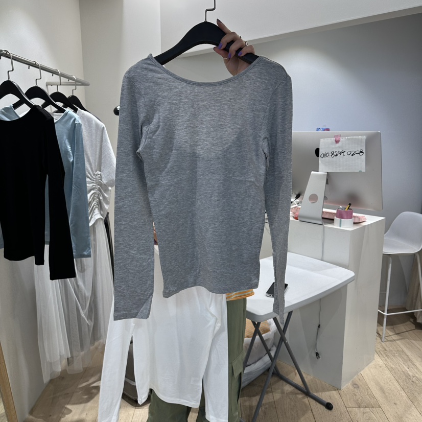 CUCUMBER東大門代購女士新款職業休閑真品時尚推薦長袖T恤CUCUMBER長袖T恤圖色3