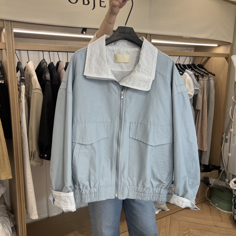 OBJET/LOVEUSU東大門直郵女裝新款26春夏休閑人氣熱賣夾克OBJET/LOVEUSU夾克圖色2