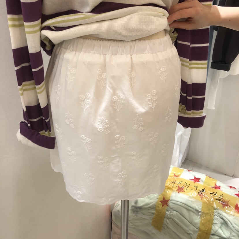 ASOME東大門直郵女士新款休閑人氣26春夏職業短裙刺繡繡花A.SOME短裙