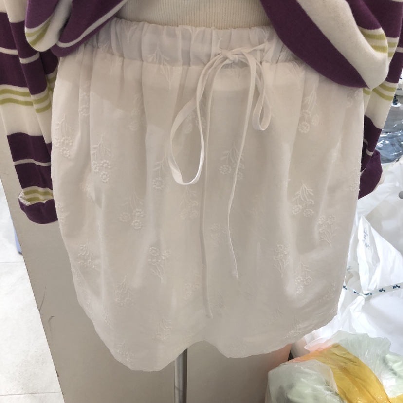 ASOME東大門直郵女士新款休閑人氣26春夏職業短裙刺繡繡花A.SOME短裙圖色1