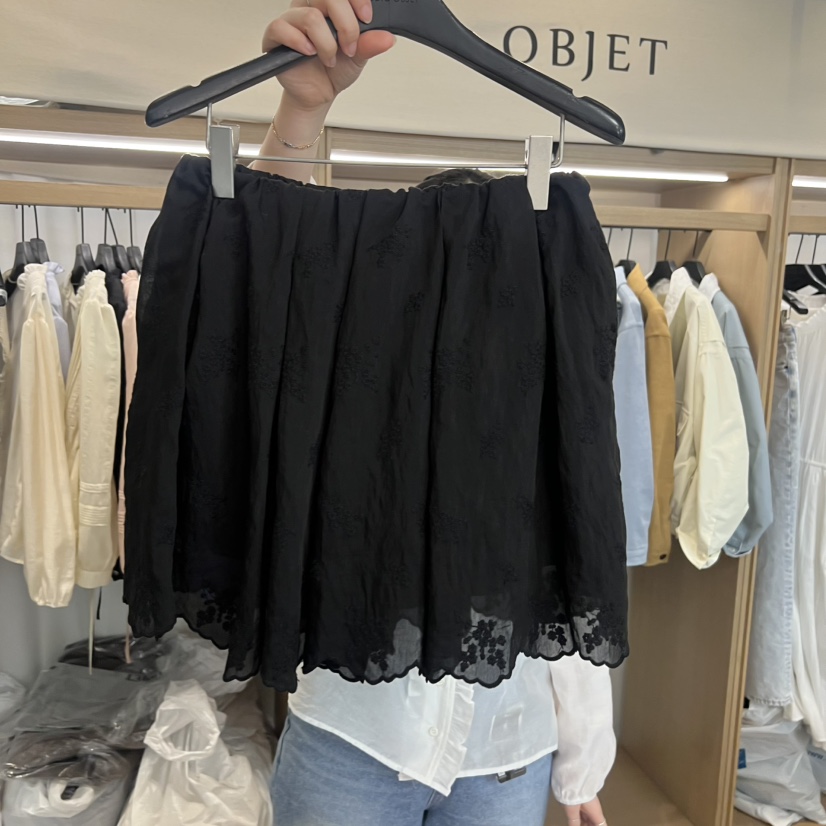 OBJET/LOVEUSU韓國代購女裝新款熱賣推薦26春夏短裙蕾絲OBJET/LOVEUSU短裙圖色3