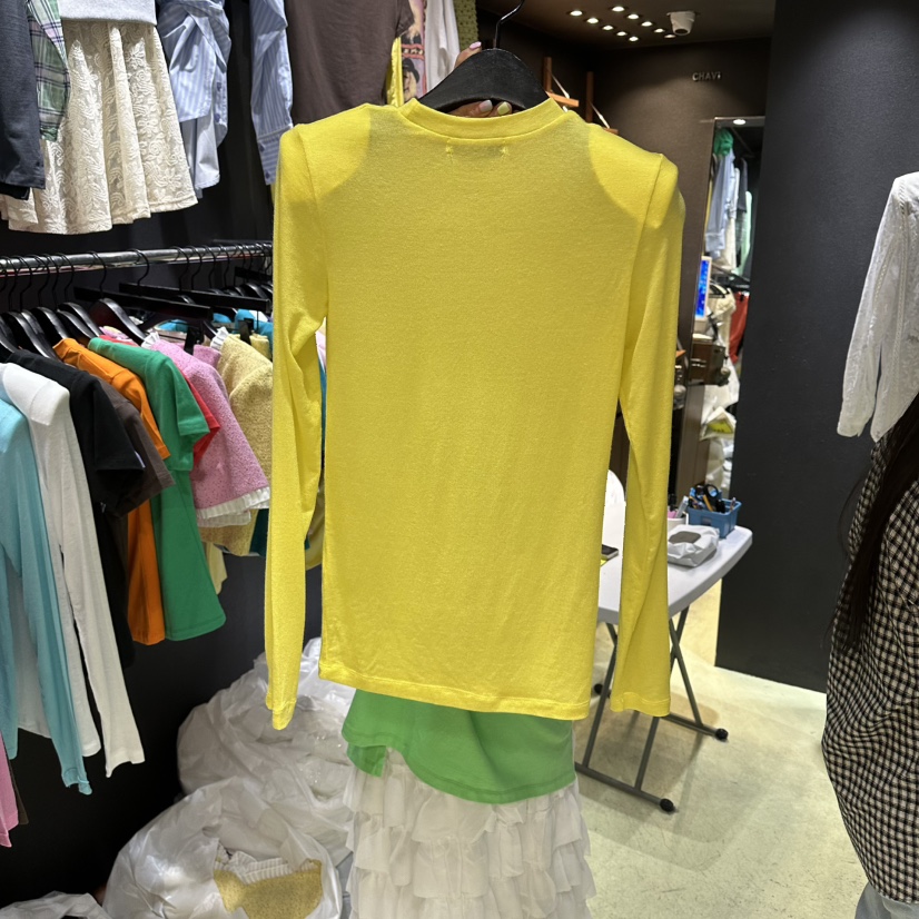 CHAVI東大門實拍女士新款職業真品時尚推薦熱賣休閑長袖T恤CHAVI長袖T恤