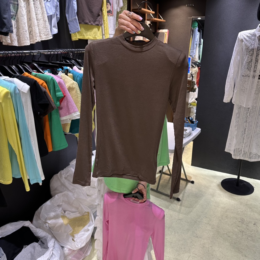 CHAVI東大門實拍女士新款職業真品時尚推薦熱賣休閑長袖T恤CHAVI長袖T恤圖色5