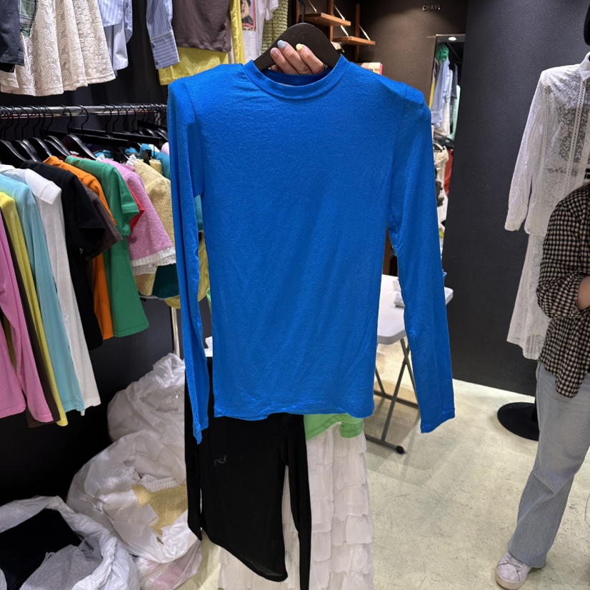 CHAVI東大門實拍女士新款職業真品時尚推薦熱賣休閑長袖T恤CHAVI長袖T恤圖色6