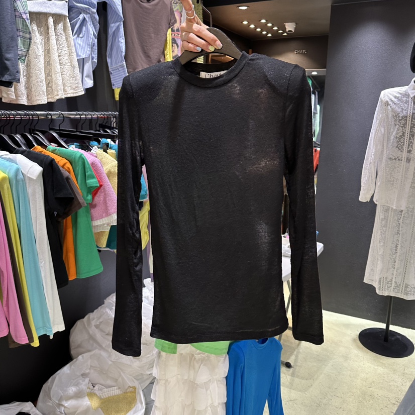 CHAVI東大門實拍女士新款職業真品時尚推薦熱賣休閑長袖T恤CHAVI長袖T恤圖色7
