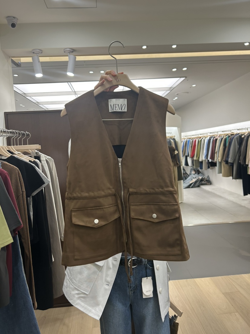 ME MO韓國直郵女士新款職業休閑真品熱賣人氣推薦26春夏馬甲ME MO馬甲圖色1