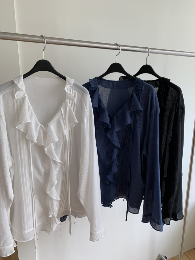 BETONE韓國代購女士新款26春夏推薦時尚真品休閑襯衫蕾絲衫BETONE襯衫/蕾絲衫