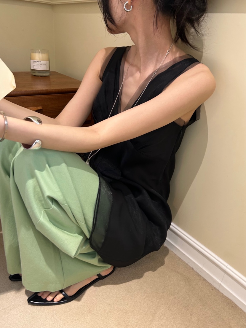 ME MO東大門直郵女裝新品真品職業休閑時尚推薦連衣裙透視ME MO連衣裙