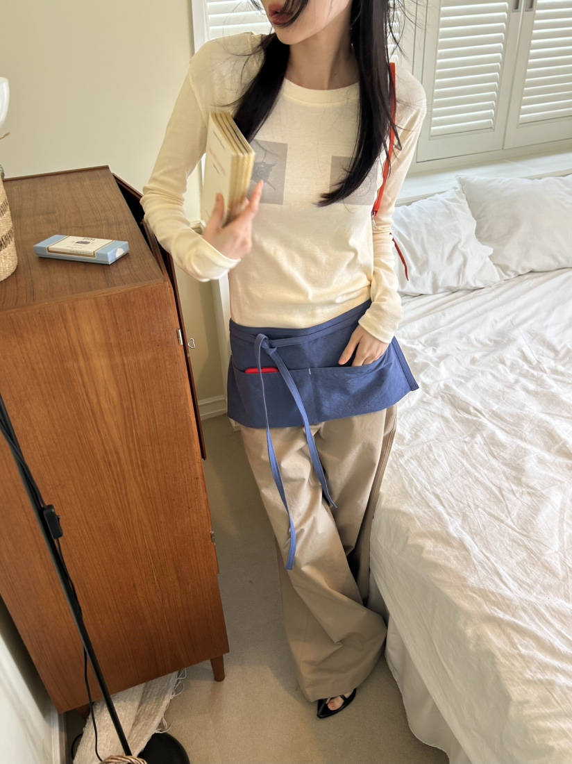 ME MO東大門代購女士新款推薦26春夏時尚熱賣真品長袖T恤ME MO長袖T恤