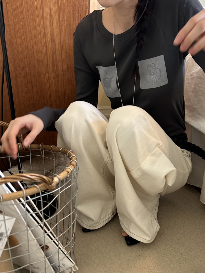 ME MO東大門代購女士新款推薦26春夏時尚熱賣真品長袖T恤ME MO長袖T恤