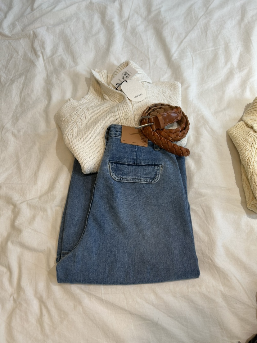 ME MO東大門直郵女士新品熱賣真品時尚推薦人氣26春夏牛仔褲ME MO牛仔褲