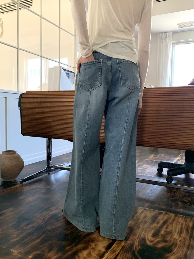 BOWIE東大門直郵女士新款推薦26春夏熱賣職業人氣休閑牛仔褲BOWIE牛仔褲