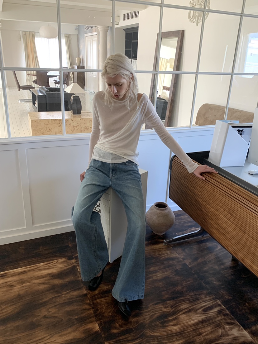 BOWIE東大門直郵女士新款推薦26春夏熱賣職業人氣休閑牛仔褲BOWIE牛仔褲