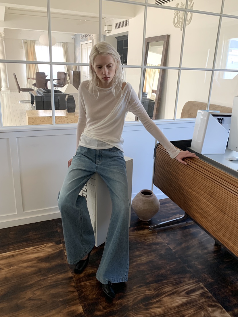 BOWIE東大門直郵女士新款推薦26春夏熱賣職業人氣休閑牛仔褲BOWIE牛仔褲