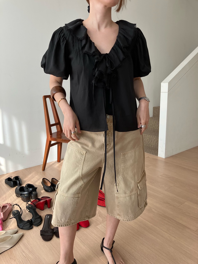 MADE-P東大門實拍女士新品真品推薦熱賣休閑26春夏襯衫蕾絲衫MADE-P襯衫/蕾絲衫