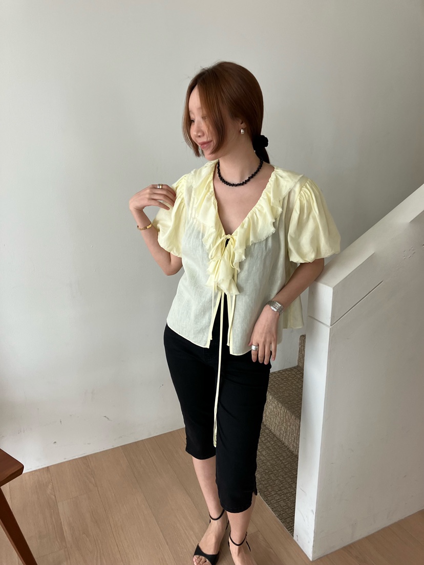 MADE-P東大門實拍女士新品真品推薦熱賣休閑26春夏襯衫蕾絲衫MADE-P襯衫/蕾絲衫