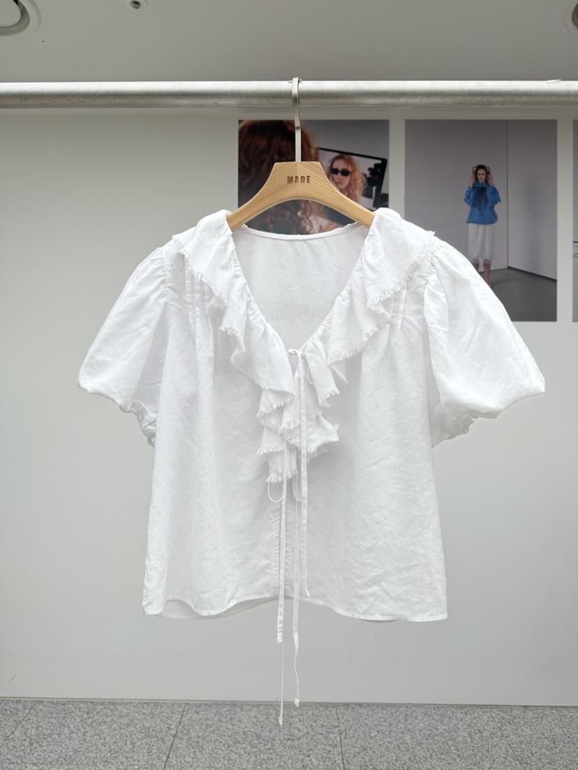 MADE-P東大門實拍女士新品真品推薦熱賣休閑26春夏襯衫蕾絲衫MADE-P襯衫/蕾絲衫圖色1