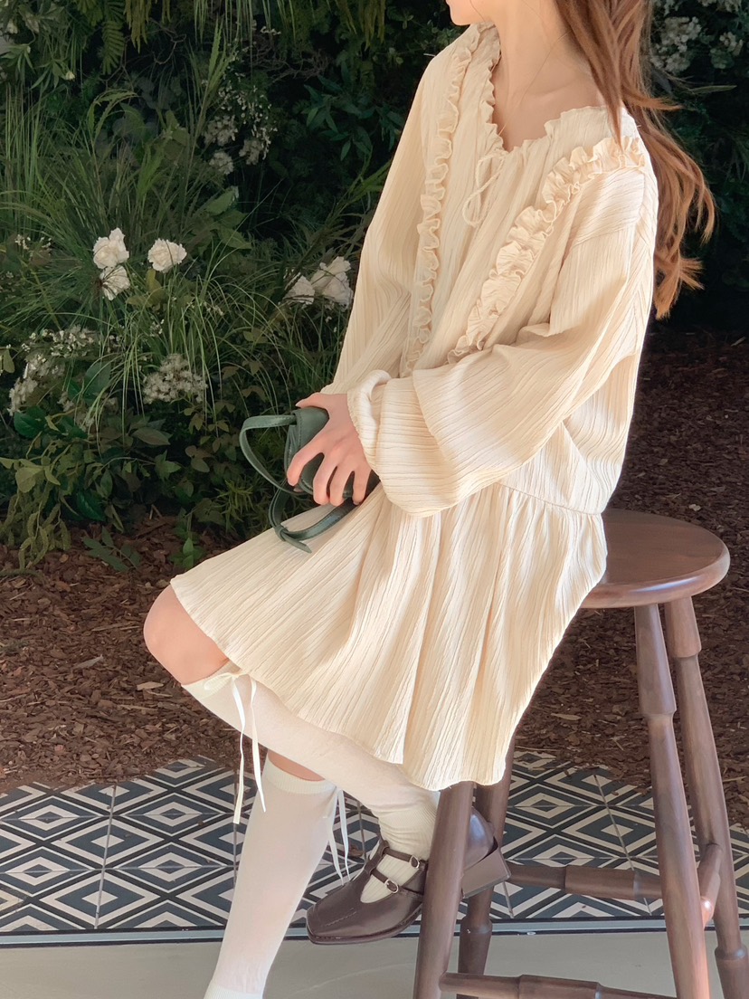 BEFORE SUNRISE韓國代購女士新品真品26春夏職業休閑連衣裙BEFORE SUNRISE連衣裙