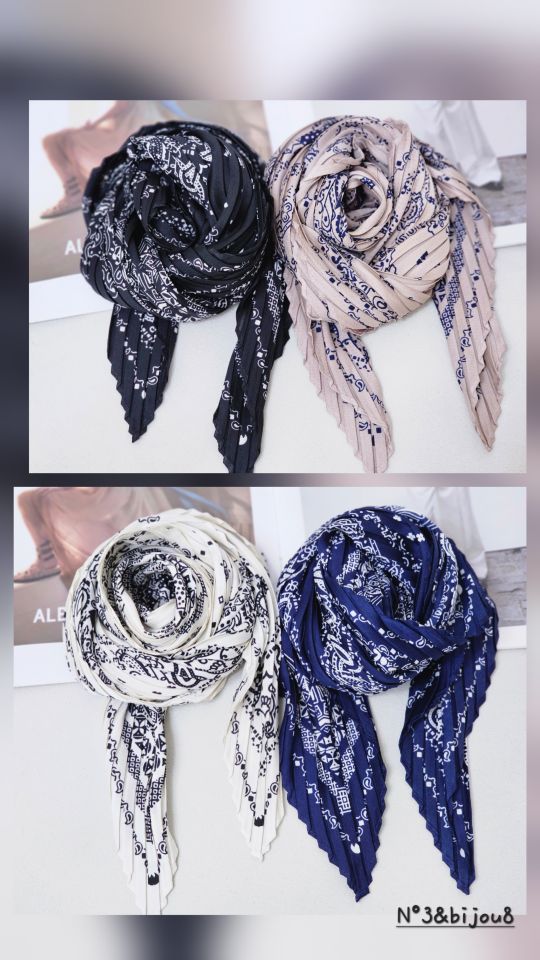 N3韓國代購女裝新款休閑時尚人氣熱賣真品推薦圍巾披肩褶皺N3圍巾/披肩