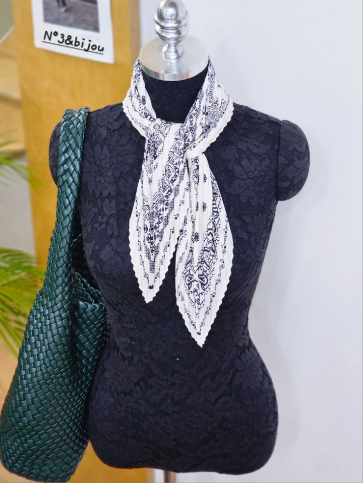 N3韓國代購女裝新款休閑時尚人氣熱賣真品推薦圍巾披肩褶皺N3圍巾/披肩