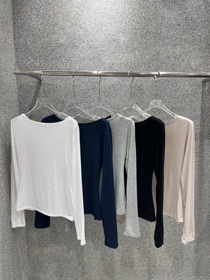 UNA/THE MAY東大門直郵女裝新品26春夏職業熱賣長袖T恤THEMAY/UNA長袖T恤