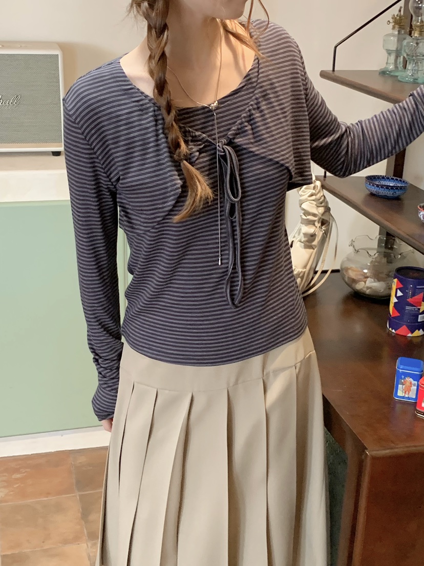 BEFORE SUNRISE東大門代購女士新款職業26春夏休閑長袖T恤BEFORE SUNRISE長袖T恤