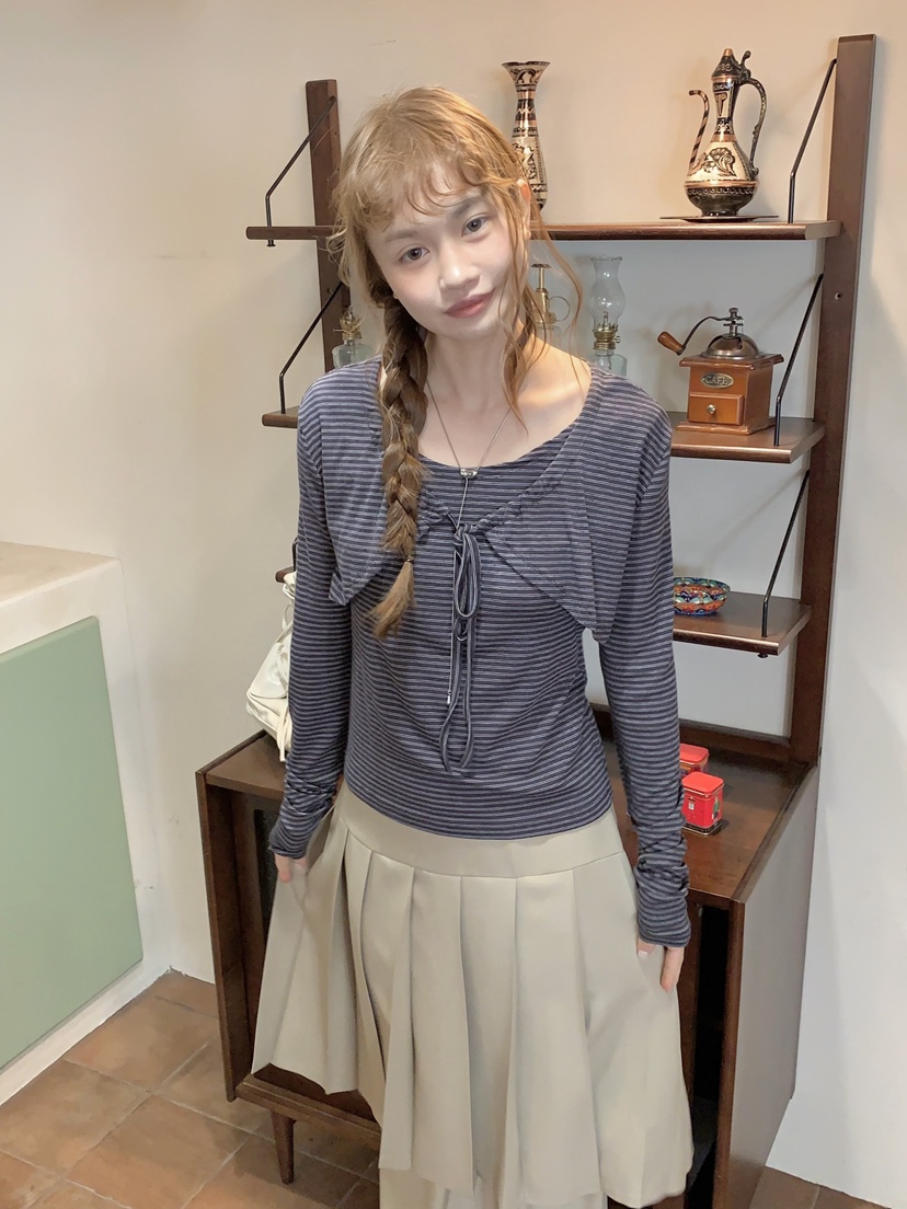 BEFORE SUNRISE東大門代購女士新款職業26春夏休閑長袖T恤BEFORE SUNRISE長袖T恤