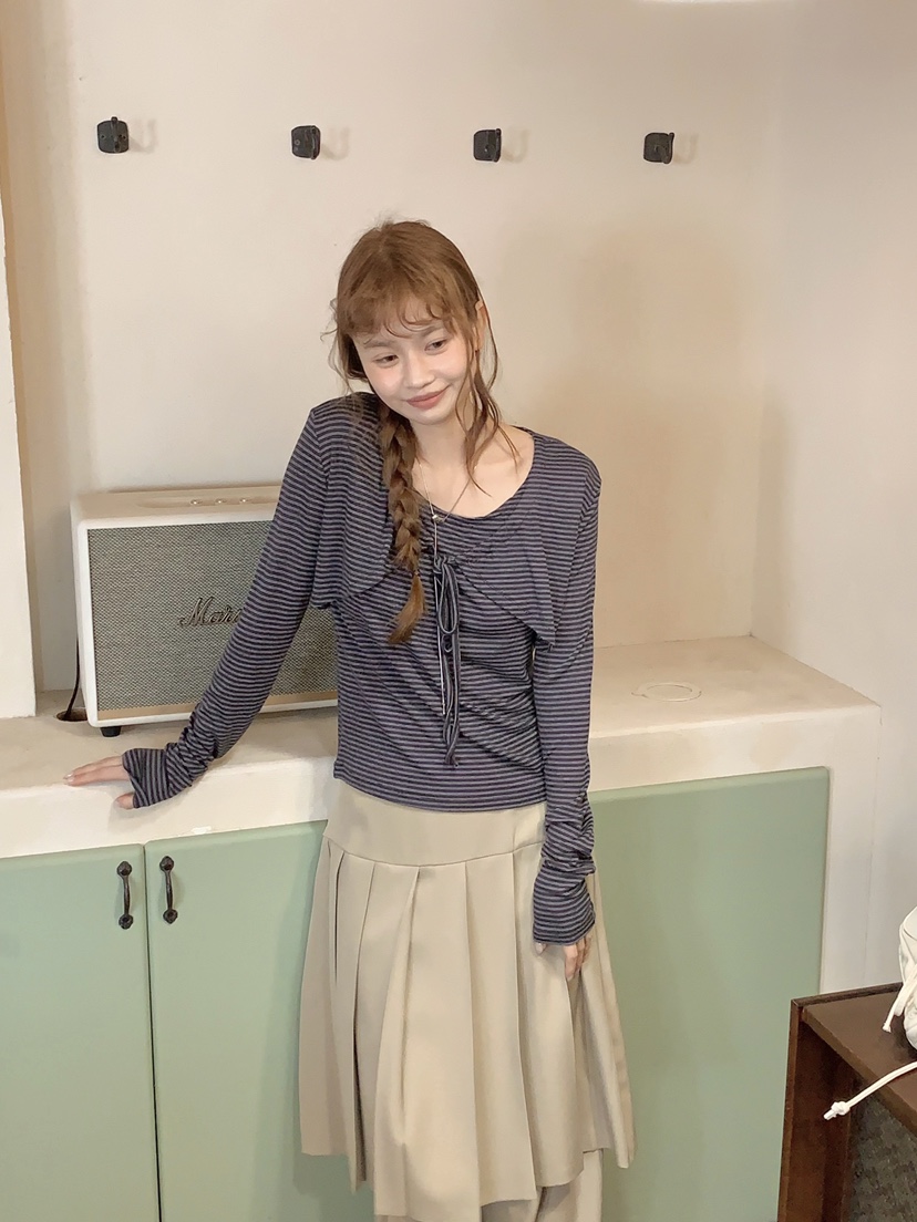 BEFORE SUNRISE東大門代購女士新款職業26春夏休閑長袖T恤BEFORE SUNRISE長袖T恤